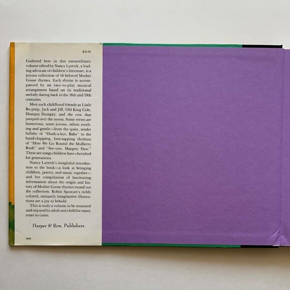 Songs From Mother Goose - Compiled by Nancy Larrick - 1989 1st Edition - Picture 3 of 13